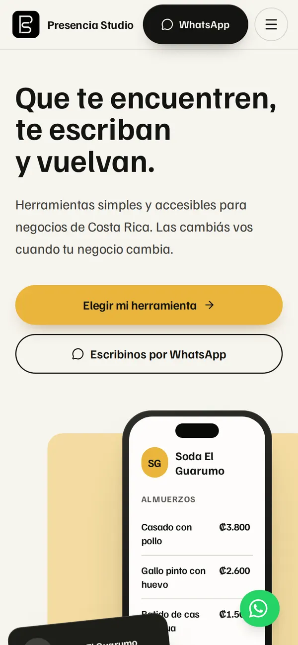 Presencia Studio: Home